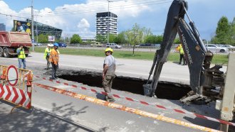 Нова авария заради строежа на метрото в софийския „Младост“