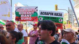 Протестът срещу еврото ескалира с арестуван хулиган и припаднал полицай