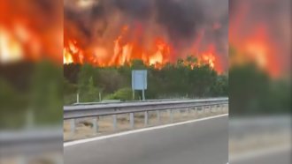 Възстановено е движението и в двете посоки на магистрала „Тракия“ след пожара край Пазарджик