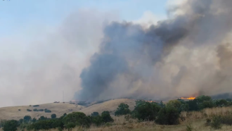 Опожарена е крепостта „Маркели“ край Карнобат. Подозира се човешка намеса