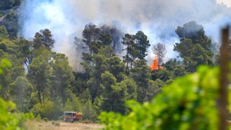 Най-големият горски пожар във Франция от десетилетия продължава да бушува и да опустошава големи площи