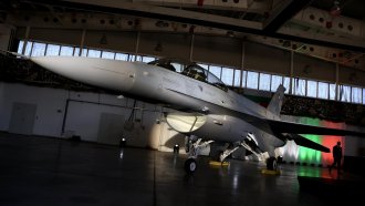 Проблем. Теч на гориво при първия български F-16